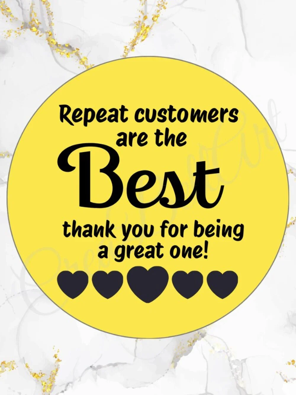 100 Thank you Stickers Thermal Stickers 2 inch